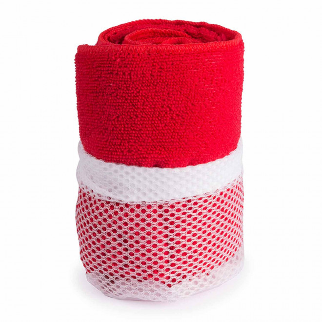 SERVIETTE PUBLICITAIRE 'DULLA POCHETTE 50X100' - rouge