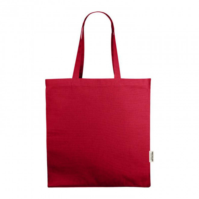 SAC COTON SOUFFLET RECYCLE PERSONNALISABLE 'FABIO RECYCLE' - rouge