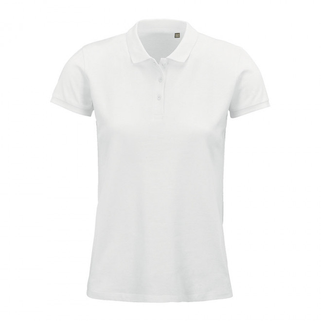 POLO PUBLICITAIRE FEMME BIO 'PLANET' BLANC 170 GR/M² - blanc