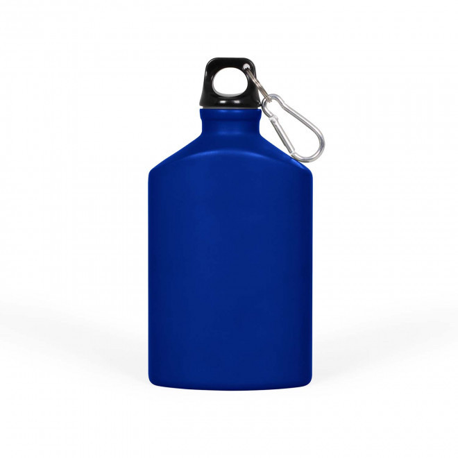 GOURDE MOUSQUETON ALU PERSONNALISABLE 500ML 'BINKA' - bleu