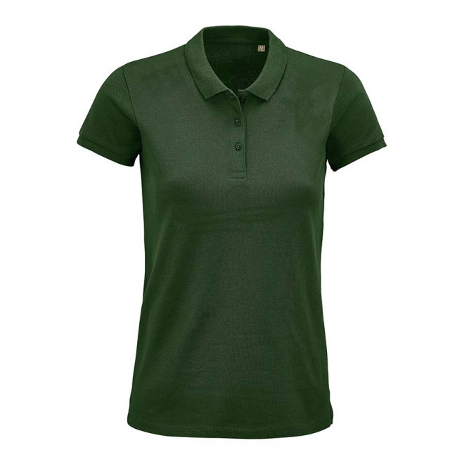 POLO PUBLICITAIRE FEMME BIO 'PLANET' COULEUR 170 GR/M² - vert bouteille