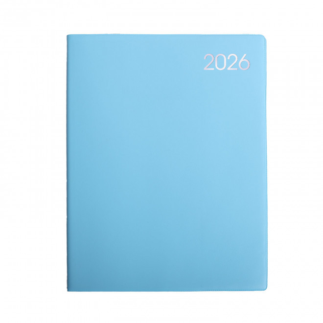 AGENDA SEMAINIER DE BUREAU PERSONNALISABLE 'MEMORY' - bleu turquoise