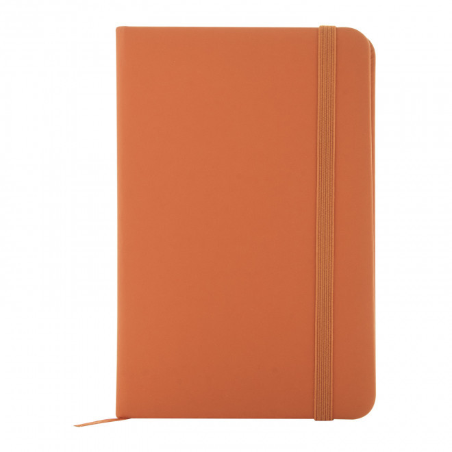 CARNET A6 EN PU RECYCLE PERSONNALISABLE 'LUGGATE' - orange