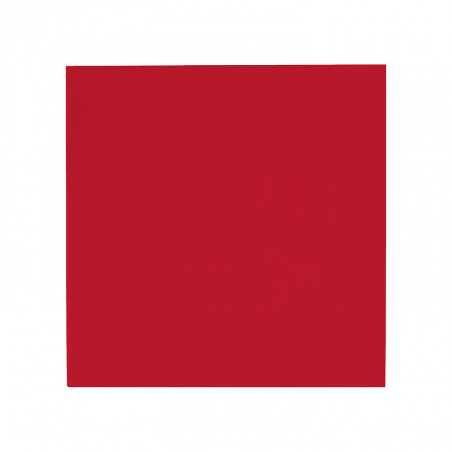 SERVIETTE COCKTAIL PERSONNALISEE 25X25 'NAPKIN COLOR' - rouge