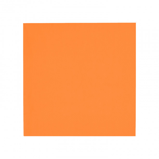 SERVIETTE COCKTAIL PERSONNALISEE 25X25 'NAPKIN COLOR' - orange
