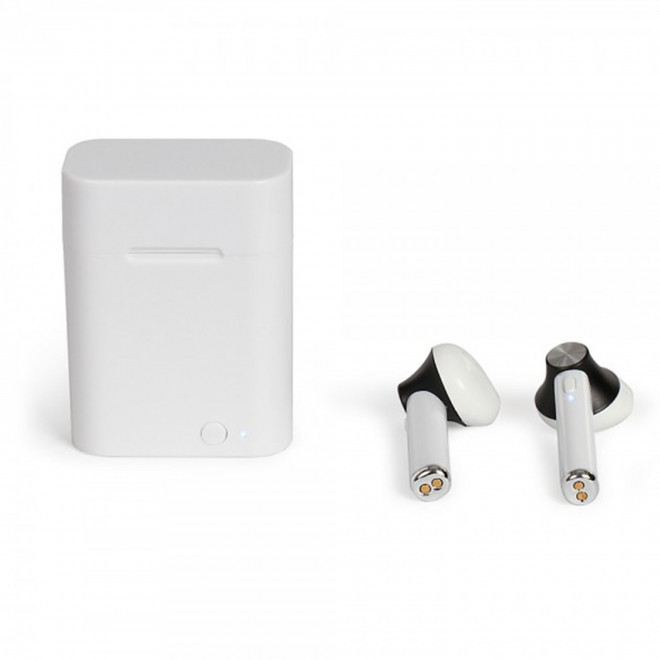 ÉCOUTEURS BLUETOOTH® PUBLICITAIRES LIVOO® 'PROLA' - blanc