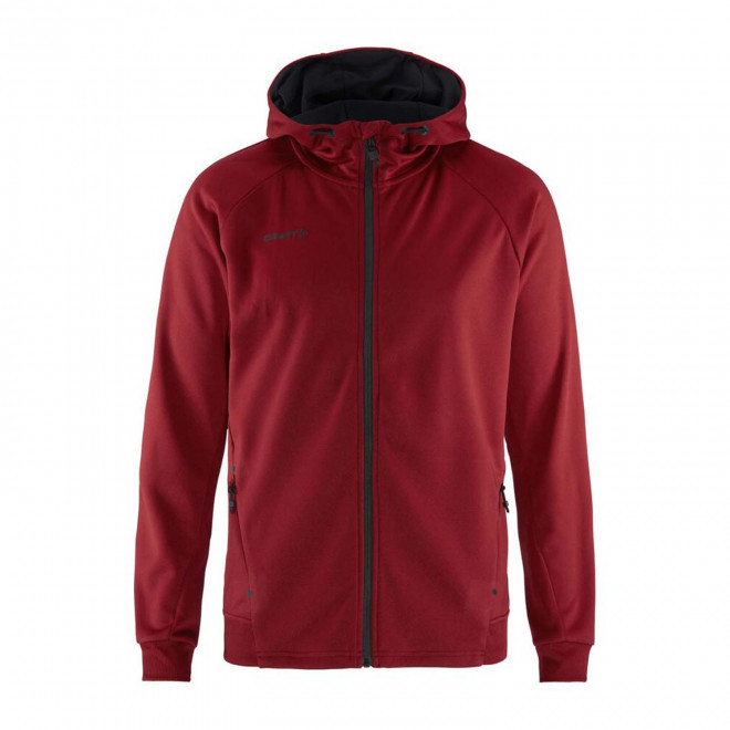 VESTE CAPUCHE HOMME PERSONNALISABLE 'ADV UNIFY FZ' - rouge foncé