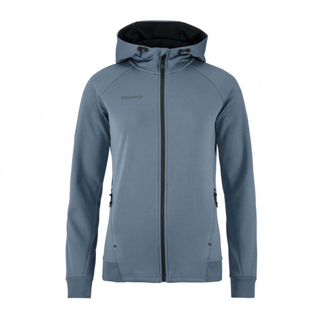VESTE CAPUCHE FEMME PERSONNALISABLE 'ADV UNIFY FZ' - bleu gris