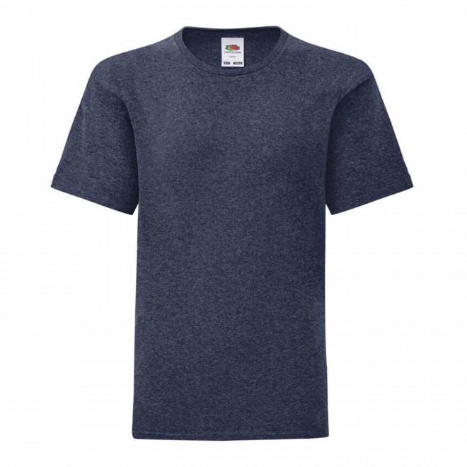 TEE-SHIRT KIDS COULEUR PERSONNALISABLE 'MALBRO' 150 GR/M² - marine chiné