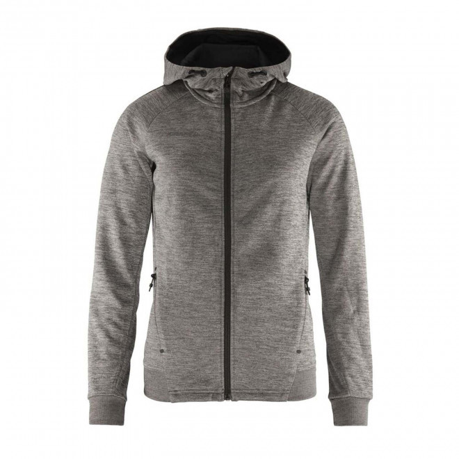 VESTE CAPUCHE FEMME PERSONNALISABLE 'ADV UNIFY FZ' - gris chiné