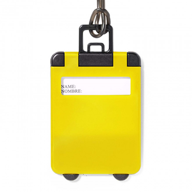 ÉTIQUETTE DE BAGAGE PERSONNALISÉE 'CORFOU' - jaune