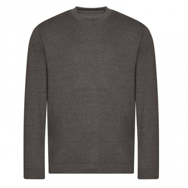 SWEAT-SHIRT PERSONNALISABLE MIXTE ROND 'HOLA BIO' - gris foncé