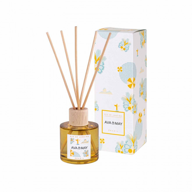 DIFFUSEUR DE PARFUM PERSONNALISE BOUCHON BOIS 'AVA MAY' - rio de janeiro