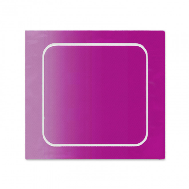 AUTOCOLLANT PERSONNALISE A LA FORME 3x3 'TROKOUL' - violet