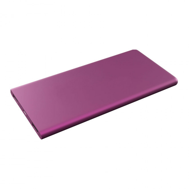 BATTERIE DE SECOURS ANTIBACTÉRIENNE SCX® PERSONNALISÉE 5000 MAH AVEC LOGO LUMINEUX 'AMASIS' - violet