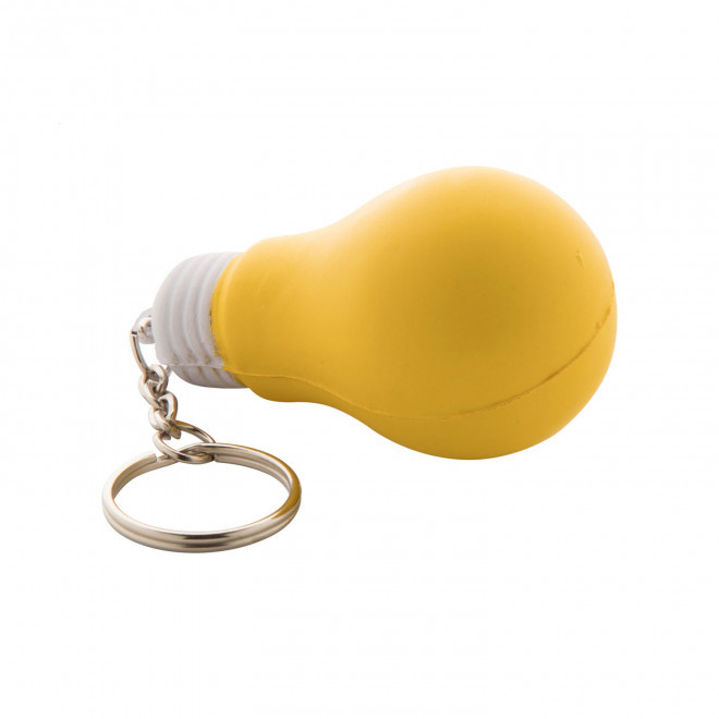 PORTE CLES ANTISTRESS PERSONNALISE 'LUMIOS' - jaune