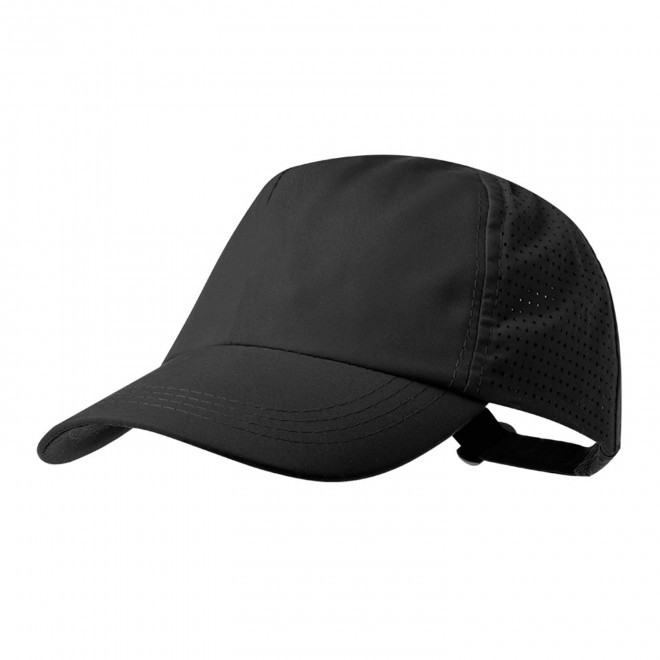 CASQUETTE SPORT PERSONNALISABLE 'CARUN 5' - noir