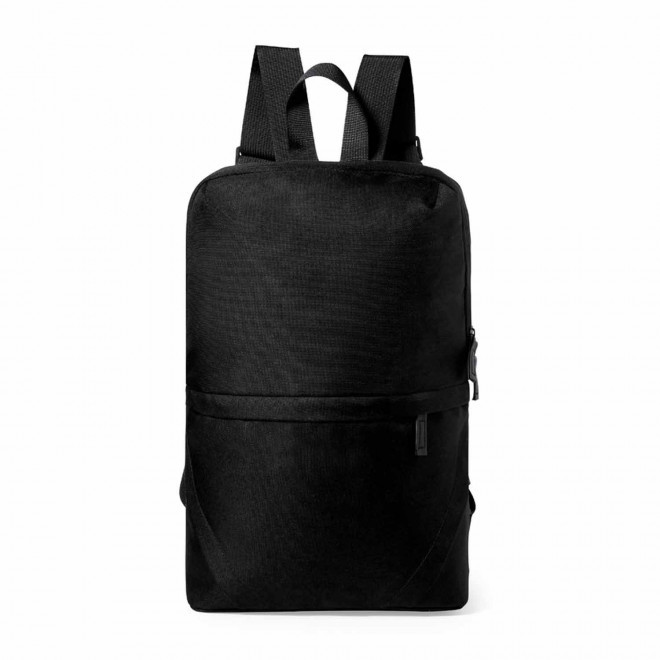 SAC A DOS RPET PERSONNALISABLE 'BUSINA' - noir