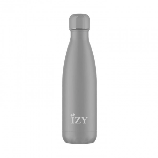 BOUTEILLE ISOTHERME 500ML PERSONNALISEE 'IZYO FULL' - gris