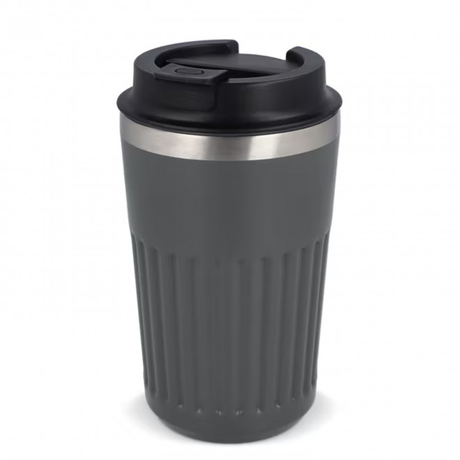 MUG PERSONNALISABLE ISOTHERME CANNELE 400ML 'CANNI' - gris