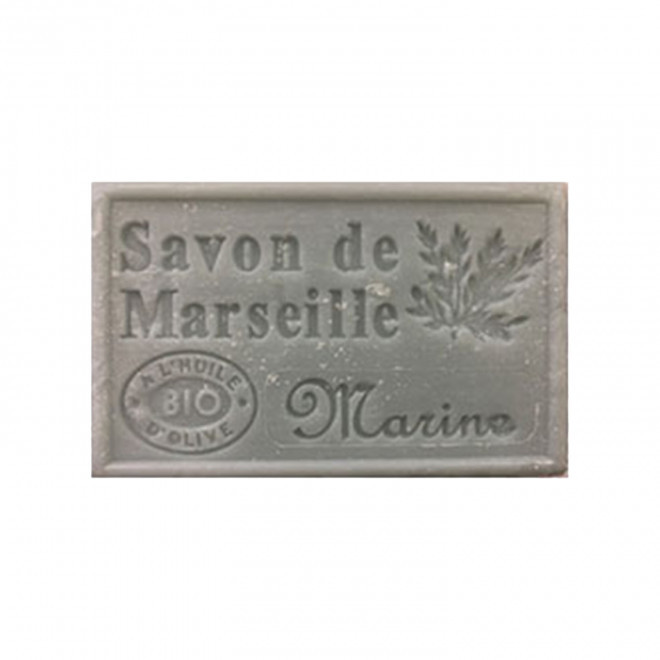 SAVON DE MARSEILLE PERSONNALISE 125GR 'OLIVIA' - marine