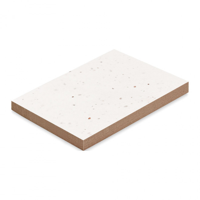 BLOC-NOTES PERSONNALISABLE 50 FEUILLES 'GRAINUS' - blanc