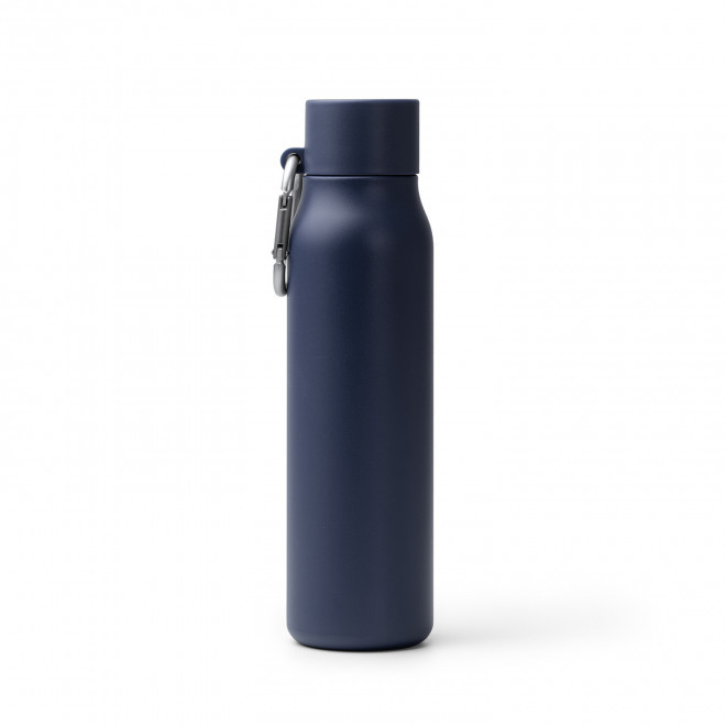 BOUTEILLE ISOTHERME 600ML PERSONNALISABLE 'CASYU COLOR' - bleu marine