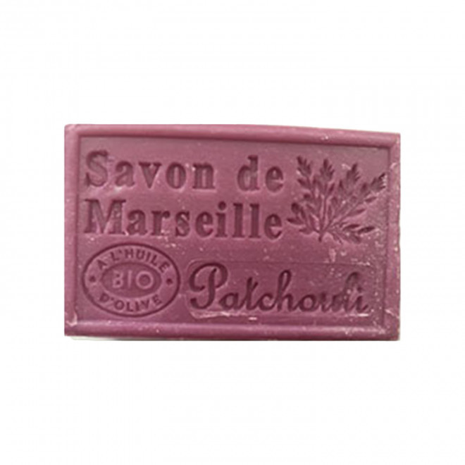SAVON DE MARSEILLE PERSONNALISE 125GR 'OLIVIA' - patchouli