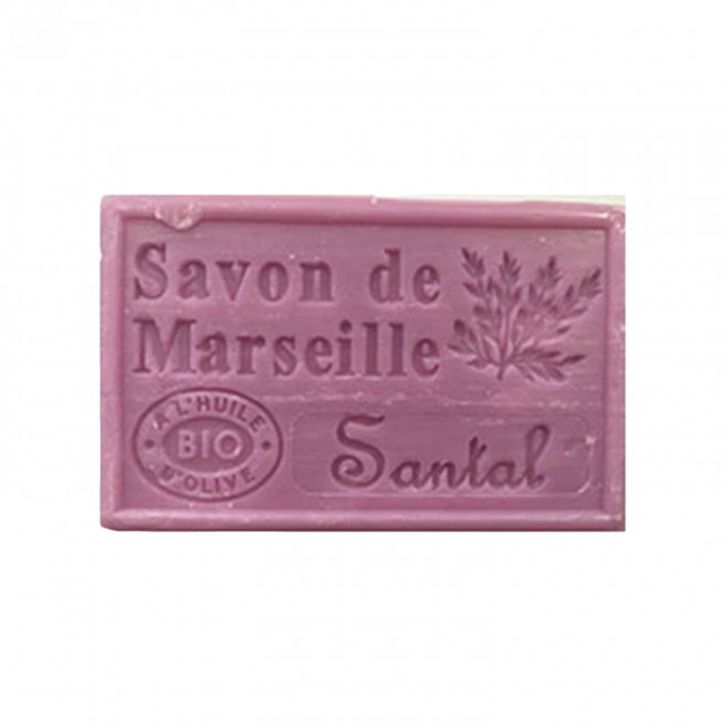SAVON DE MARSEILLE PERSONNALISE 125GR 'OLIVIA' - santal