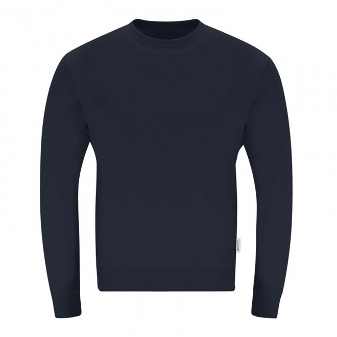 SWEAT COL ROND PERSONNALISABLE 'MORALIE BIO' - bleu marine