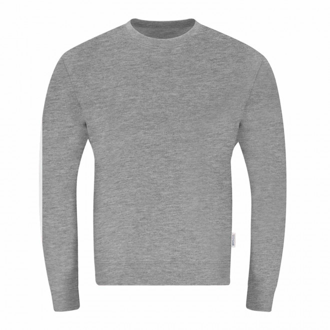 SWEAT COL ROND PERSONNALISABLE 'MORALIE BIO' - gris