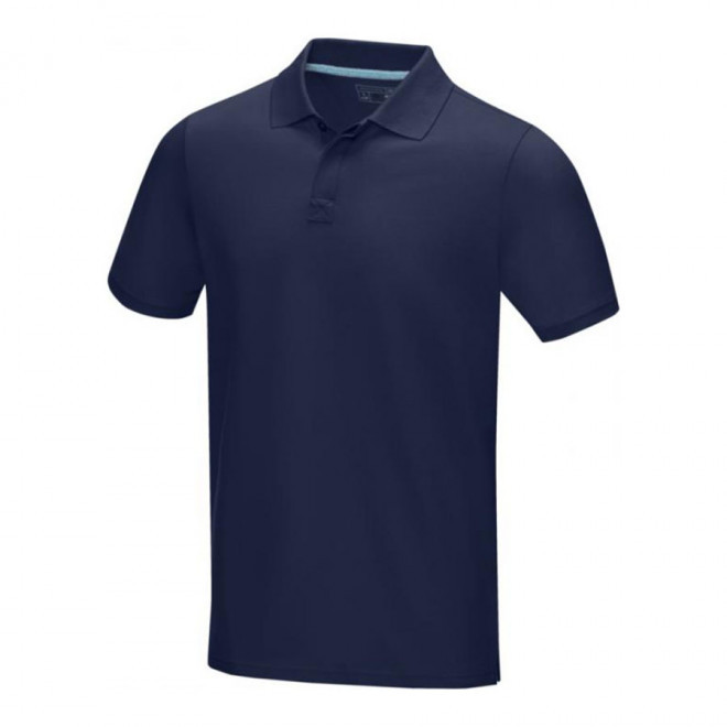 POLO PUBLICITAIRE HOMME COTON BIO 220 GR/M² 'ASKJA' - marine