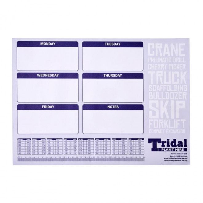 SOUS-MAIN PERSONNALISABLE DESKMATE® 'PAPEO' - blanc