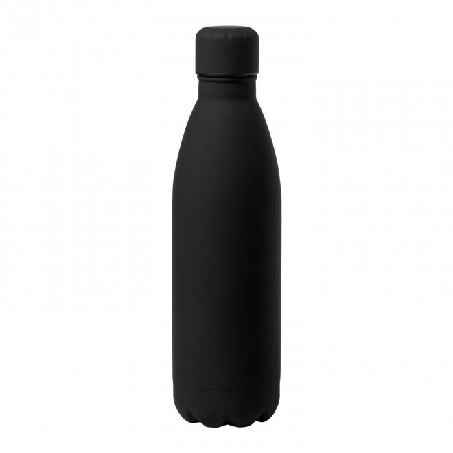 BOUTEILLE PERSONNALISABLE EN ALU MAT 790 ML 'MARKA' - noir
