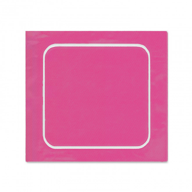 AUTOCOLLANT PERSONNALISE A LA FORME 6x6 'TROKOUL' - rose