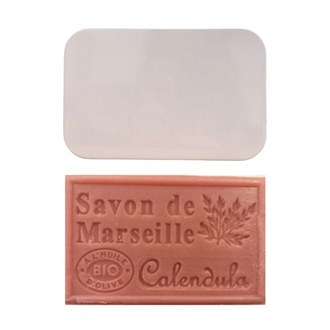 SET PERSONNALISABLE SAVON ET BOITE METAL 'OLIVIA BOITE' - calendula