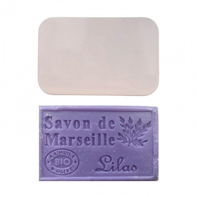 SET PERSONNALISABLE SAVON ET BOITE METAL 'OLIVIA BOITE' - lilas
