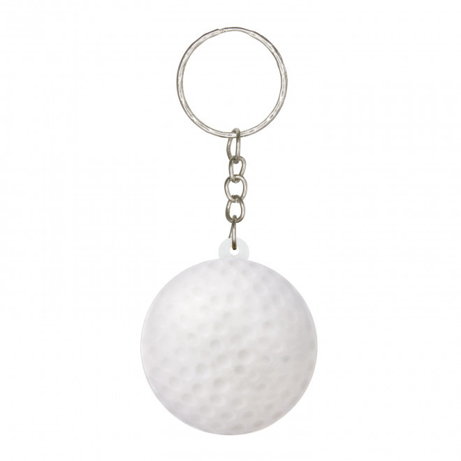 PORTE CLES PERSONNALISE GOLF 'BAGOLF' - blanc