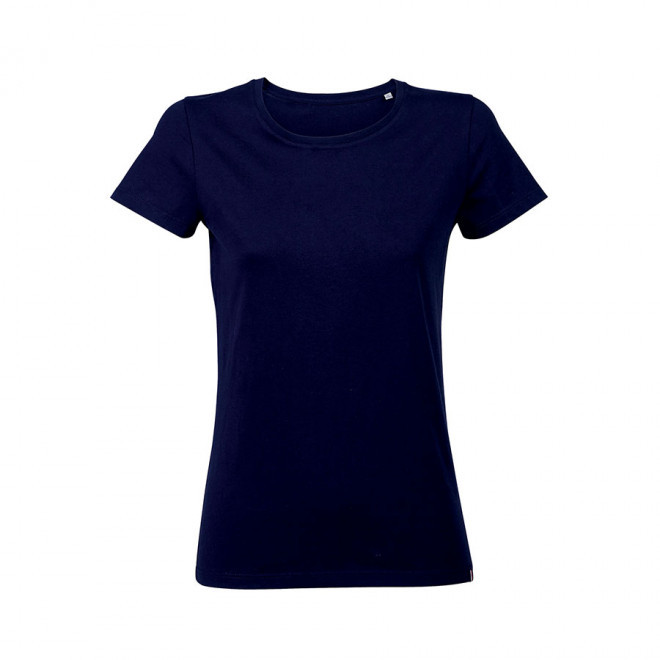 TEE-SHIRT PUBLICITAIRE COULEUR FEMME ATF® 'LOLA' - marine