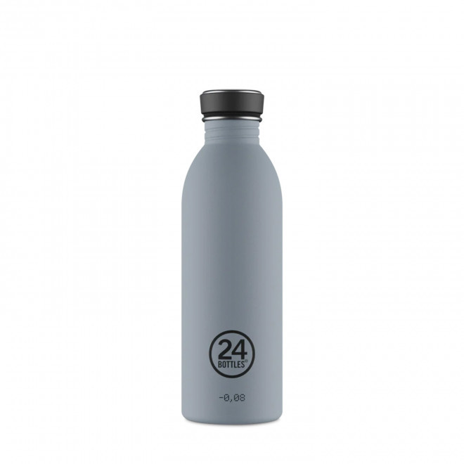 BOUTEILLE PERSONNALISEE EN INOX 500ML 'URBAN 24 BOTTLES' - gris