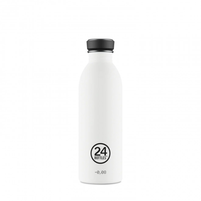 BOUTEILLE PERSONNALISEE EN INOX 500ML 'URBAN 24 BOTTLES' - blanc