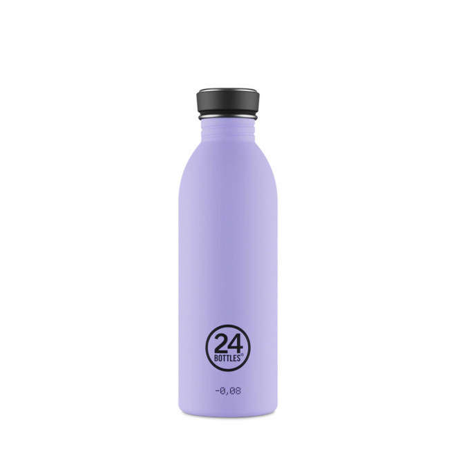 BOUTEILLE PERSONNALISEE EN INOX 500ML 'URBAN 24 BOTTLES' - lilas