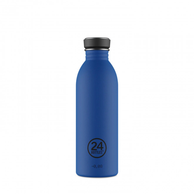 BOUTEILLE PERSONNALISEE EN INOX 500ML 'URBAN 24 BOTTLES' - bleu royal