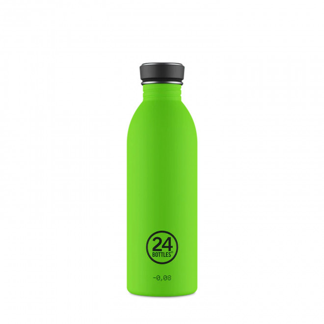 BOUTEILLE PERSONNALISEE EN INOX 500ML 'URBAN 24 BOTTLES' - vert citron