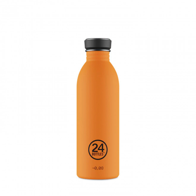 BOUTEILLE PERSONNALISEE EN INOX 500ML 'URBAN 24 BOTTLES' - orange