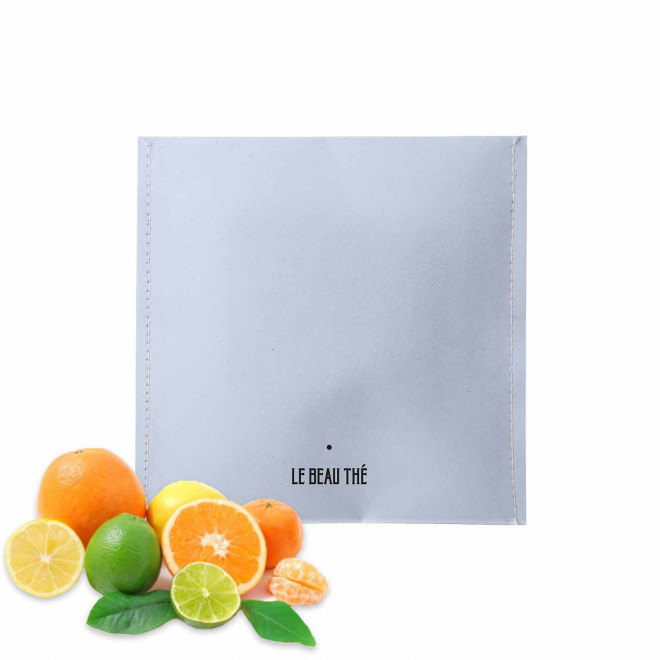 SACHET DE THE PERSONNALISABLE LE BEAU THE 'YUNN' - bleu ciel