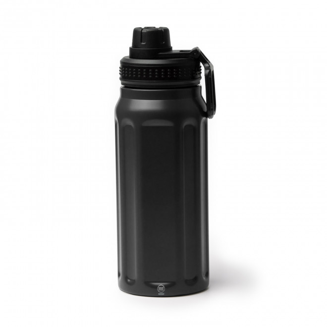 GOURDE SPORT ISOTHERME 540 ML PERSONNALISABLE 'DARU WAVE' - noir