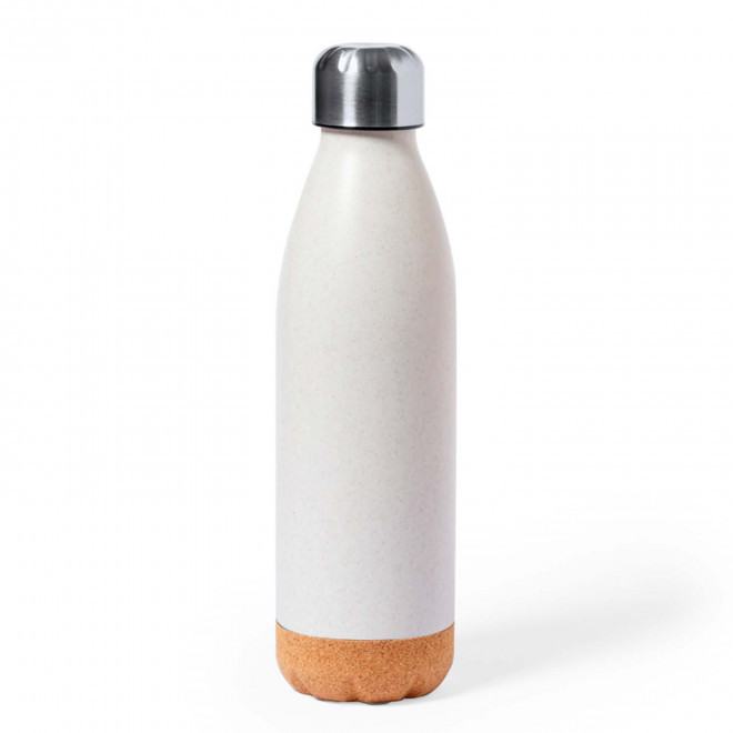 BOUTEILLE BI MATIERE 550 ML PERSONNALISABLE 'FIERRO LIEGE' - naturel