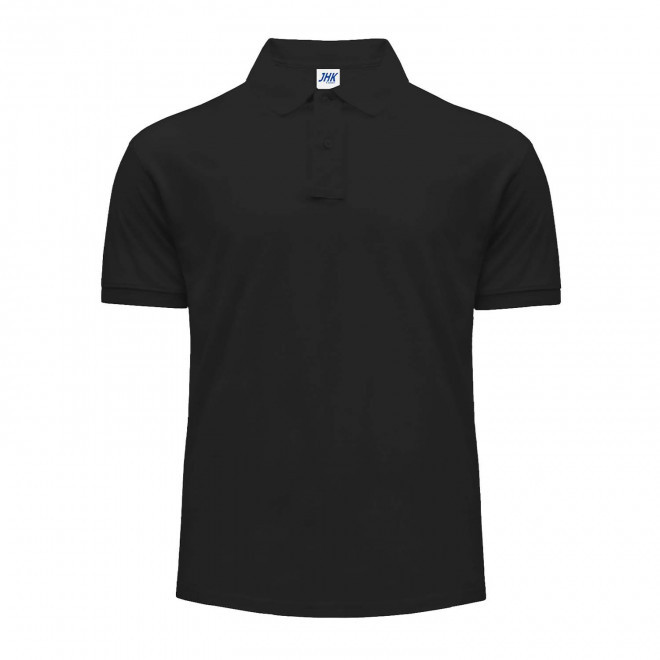 POLO HOMME COULEUR PERSONNALISABLE 210G 'JHK ESSENTIAL' - noir