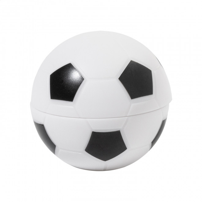 BAUME A LEVRE BALLON DE FOOTBALL PERSONNALISABLE 'VIVOZ' - blanc